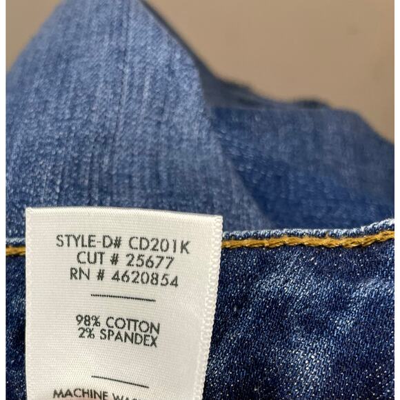 Just Black Denim Raw Hem Mini Skirt Women’s M Blue Stretch USA Made Americana - Picture 9 of 9